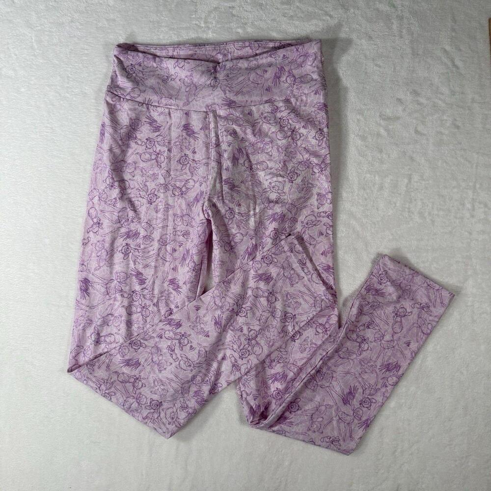 The LuLaRoe Disney Bambi Thumper Sketch Leggings in purple are a stylish additio